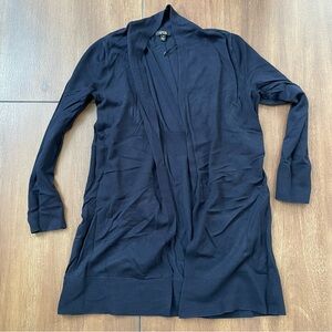 Apt. 9 open front navy cardigan, medium